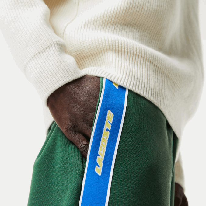 verde 132 VVL0A1026 hombres Lacoste pantalones de chándal con logo