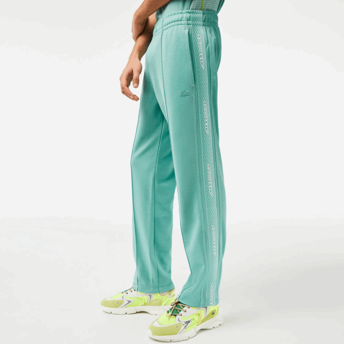 verde 3a4 VVL0A337 hombres Lacoste pantalones de chándal de piqué de corte estándar