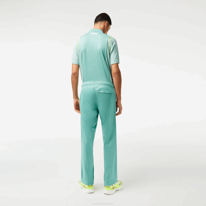 verde 3a4 VVL0A337 hombres Lacoste pantalones de chándal de piqué de corte estándar