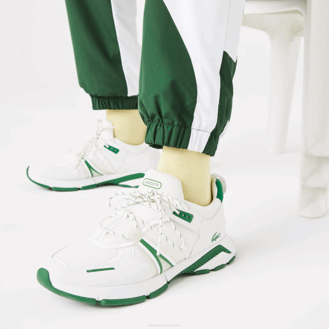 verde blanco 291 VVL0A1072 hombres Lacoste pantalones de chándal con estampado Heritage