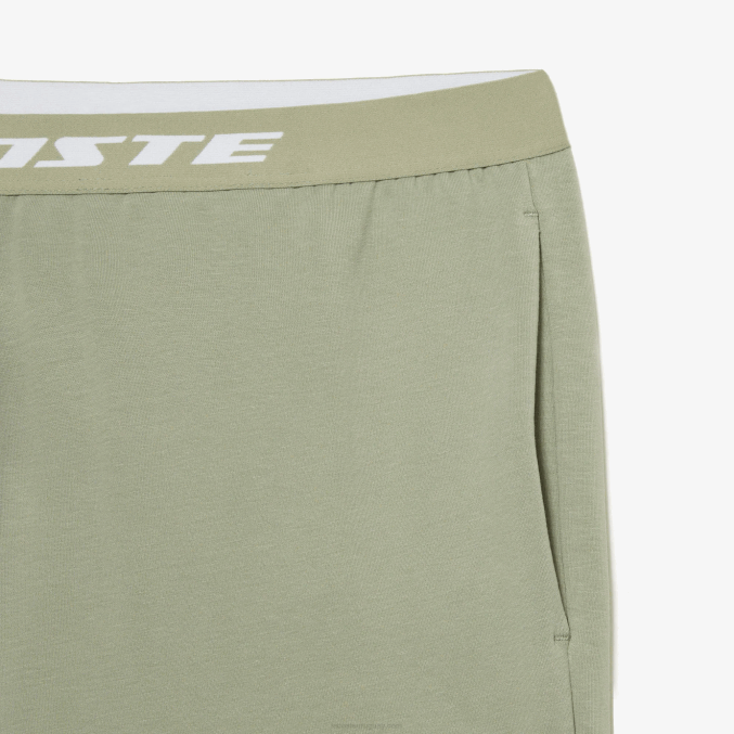 verde caqui g21 VVL0A545 hombres Lacoste pantalones de chándal con logo en la pierna