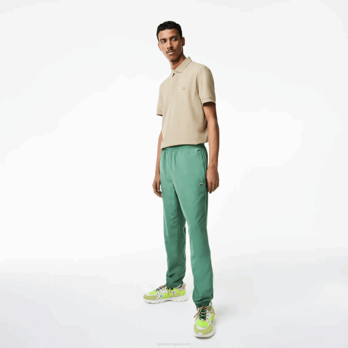 verde caqui kx5 VVL0A331 hombres Lacoste pantalones de chándal repelentes al agua regular fit