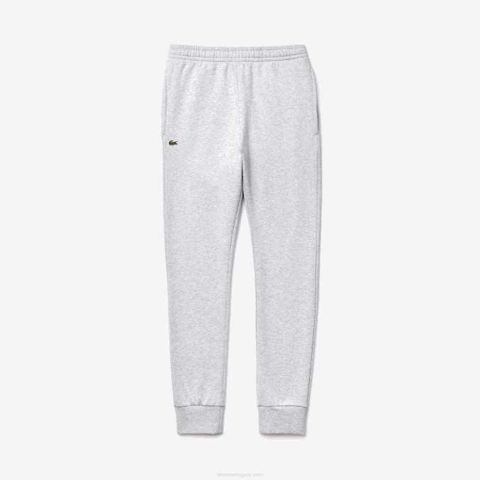 lomo gris cca VVL0A1204 hombres Lacoste pantalones de chándal deportivos de tenis de felpa de algodón