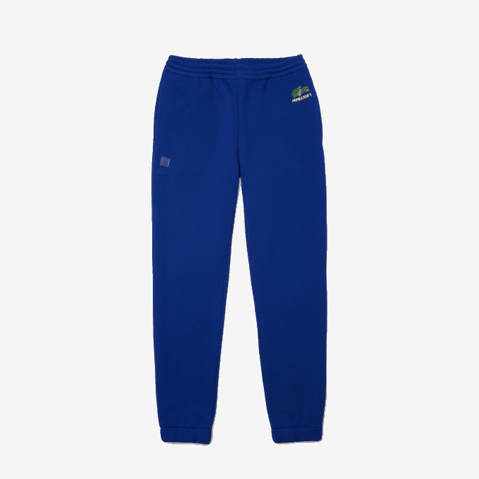 bdm azul VVL0A1174 hombresPantalón jogging lacoste x minecraft en felpa de algodón orgánico