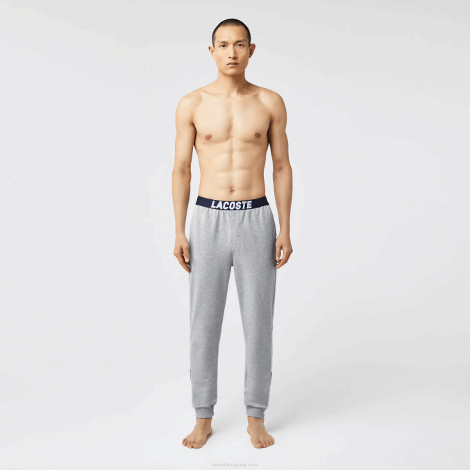 gris chino blanco azul marino tya VVL0A1567 hombres Lacoste pantalones de pijama oversize con logo