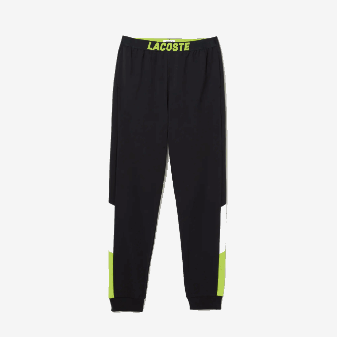 gris oscuro blanco amarillo p44 VVL0A1566 hombres Lacoste pantalones de pijama oversize con logo