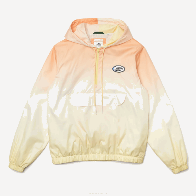 naranja blanco amarillo z81 VVL0A1281 hombres Lacoste cortavientos tipo jersey con luz en vivo