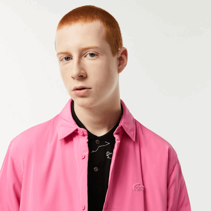 rosa 2r3 VVL0A498 hombres Lacoste sobrecamisa repelente al agua