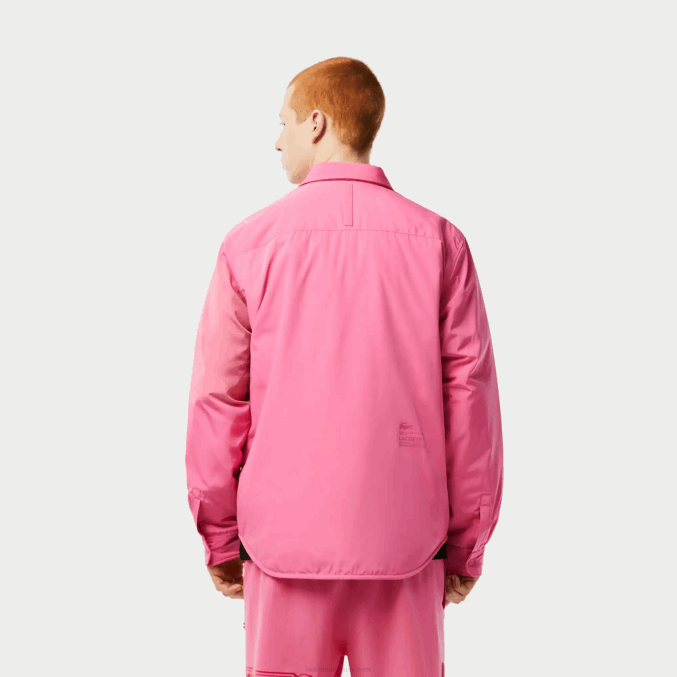 rosa 2r3 VVL0A498 hombres Lacoste sobrecamisa repelente al agua
