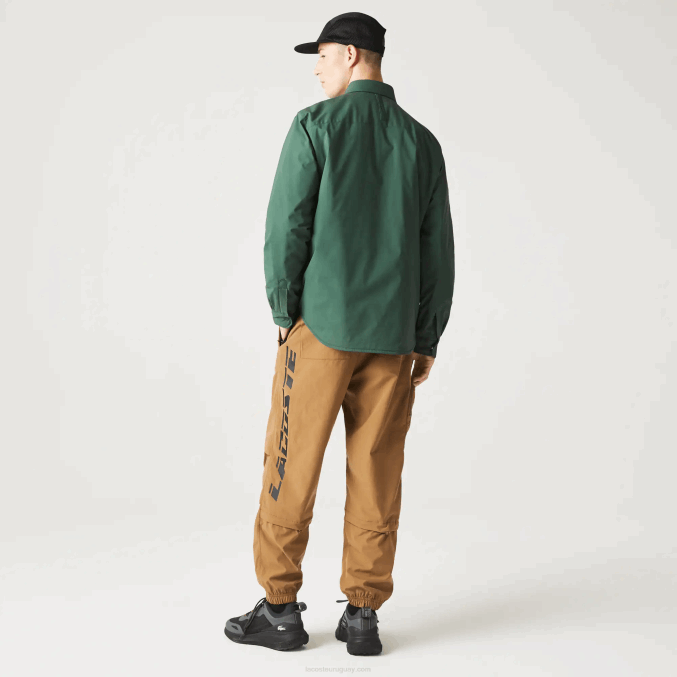 verde 5hx VVL0A1570 hombres Lacoste sobrecamisa resistente al agua