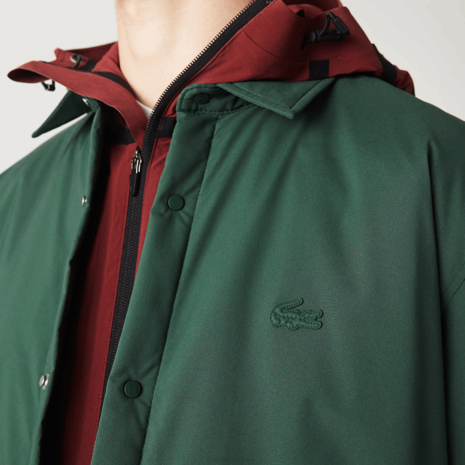 verde 5hx VVL0A1570 hombres Lacoste sobrecamisa resistente al agua