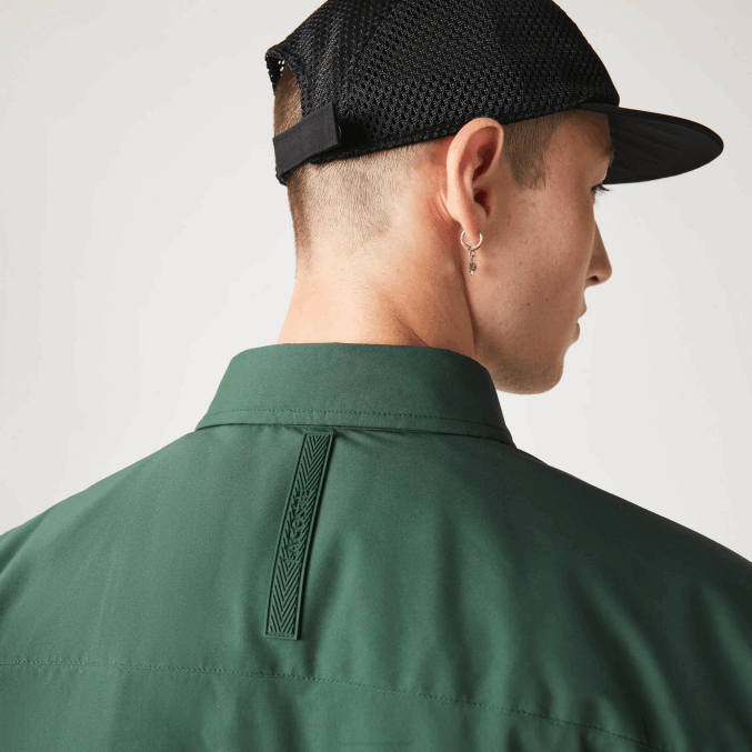 verde 5hx VVL0A1570 hombres Lacoste sobrecamisa resistente al agua