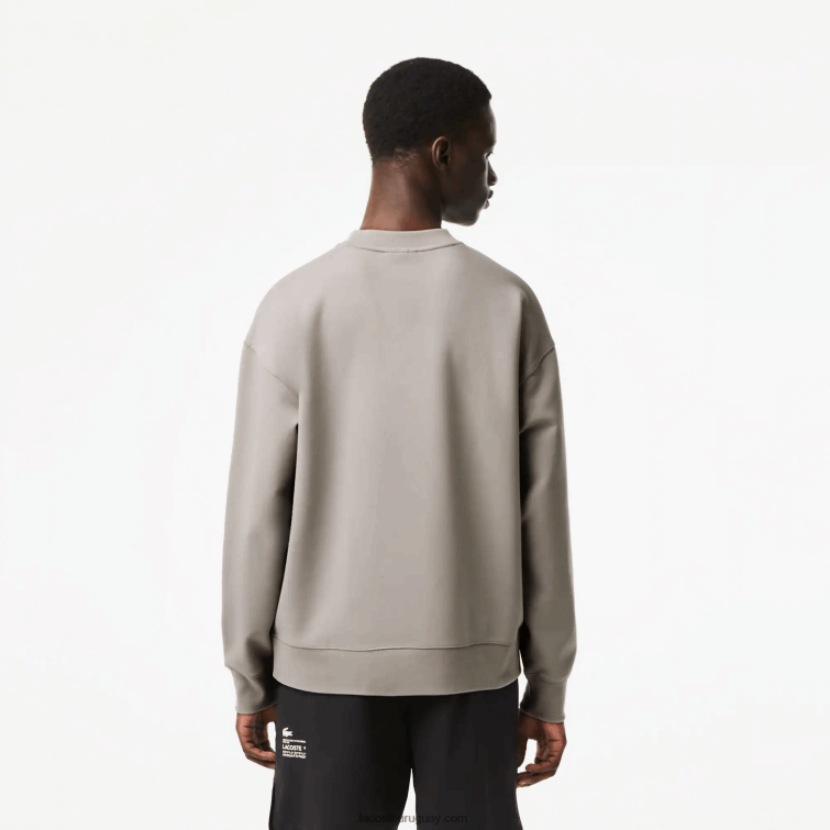 Lacoste hombres sudadera holgada con logo VVL0A8 kzw gris