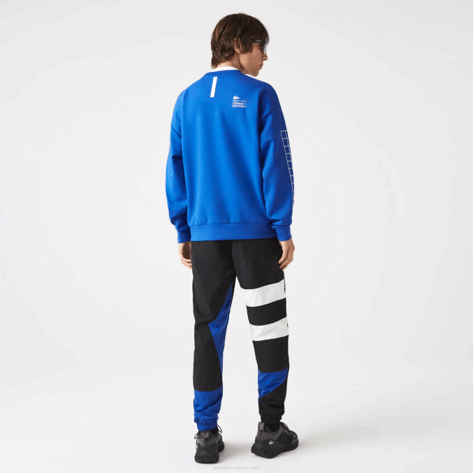 azul k1q VVL0A1001 hombres Lacoste sudadera holgada de piqué