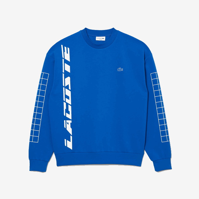 azul k1q VVL0A1001 hombres Lacoste sudadera holgada de piqué