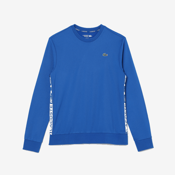 azul k1q VVL0A1057 hombres Lacoste sudadera de tenis con estampado deportivo