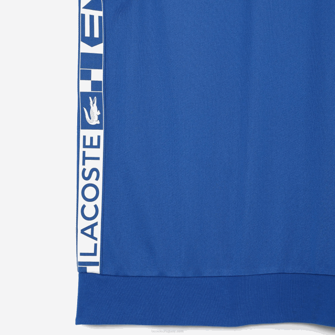 azul k1q VVL0A1057 hombres Lacoste sudadera de tenis con estampado deportivo
