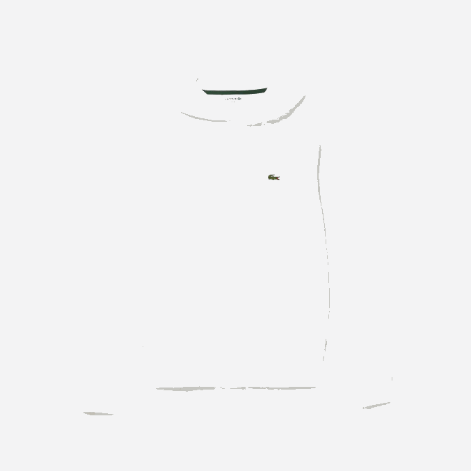 blanco 001 VVL0A265 hombres Lacoste sudadera con capucha de algodón orgánico