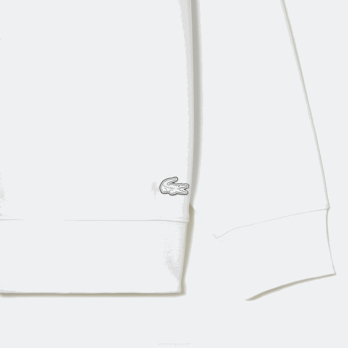 blanco 001 VVL0A6 hombres Lacoste sudadera holgada con logo