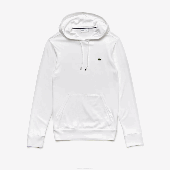 blanco 001 VVL0A736 hombres Lacoste sudadera con capucha