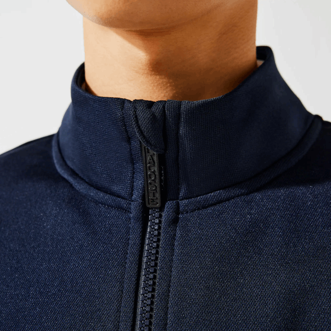 blanco azul marino r20 VVL0A1205 hombres Lacoste sudadera sport piqué cremallera