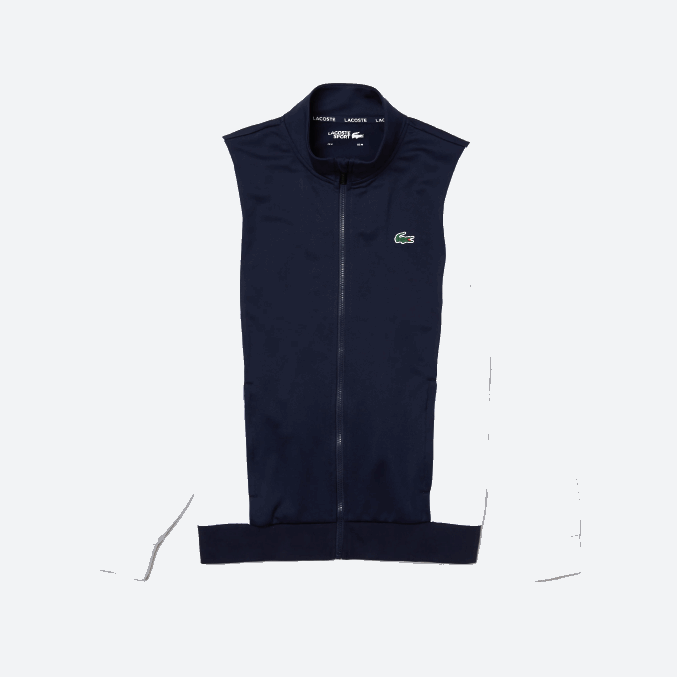 blanco azul marino r20 VVL0A1205 hombres Lacoste sudadera sport piqué cremallera