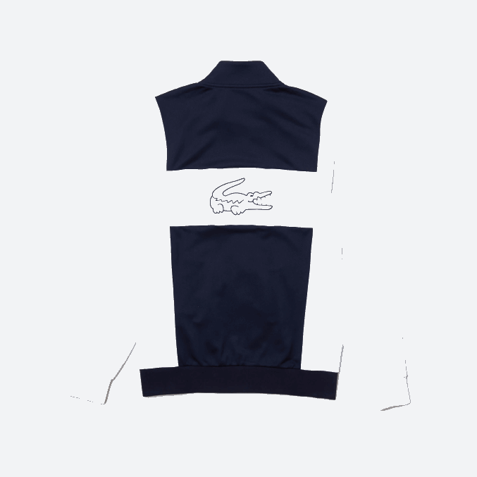 blanco azul marino r20 VVL0A1205 hombres Lacoste sudadera sport piqué cremallera