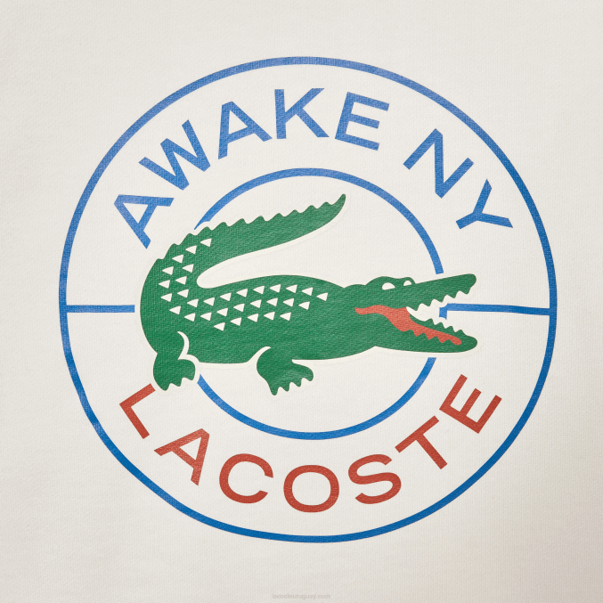 blanco burdeos nfb VVL0A1183 hombressudadera lacoste x wake ny de algodón con diseño colour block