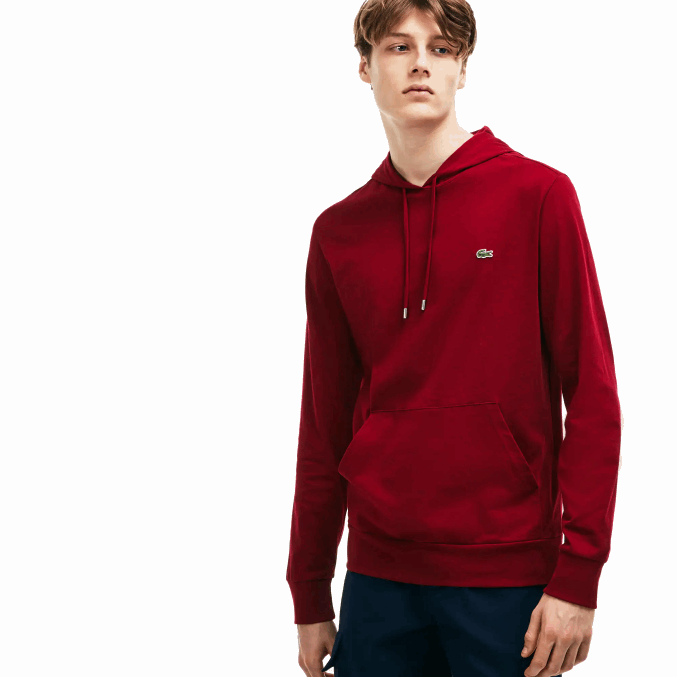 burdeos 476 VVL0A622 hombres Lacoste sudadera con capucha