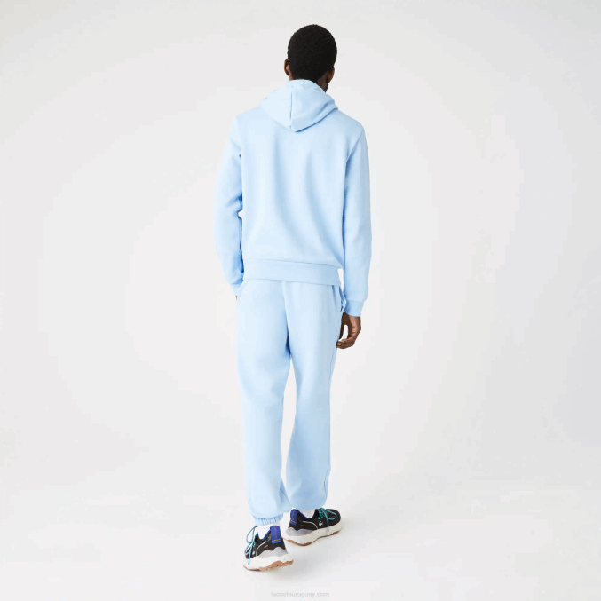 hbp azul VVL0A267 hombres Lacoste sudadera con capucha de algodón orgánico