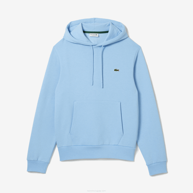 hbp azul VVL0A267 hombres Lacoste sudadera con capucha de algodón orgánico