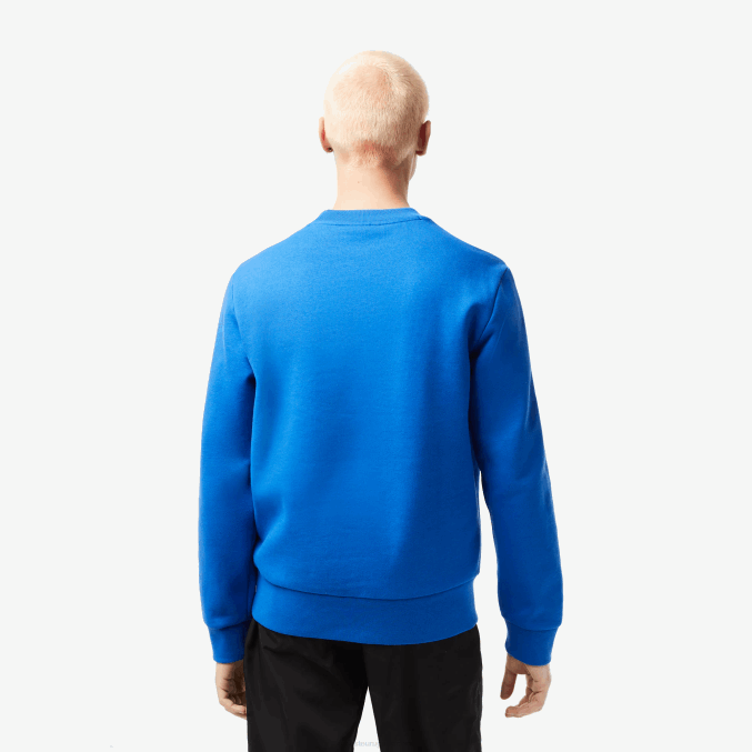 kxb azul VVL0A286 hombres Lacoste sudadera de algodón orgánico peinado