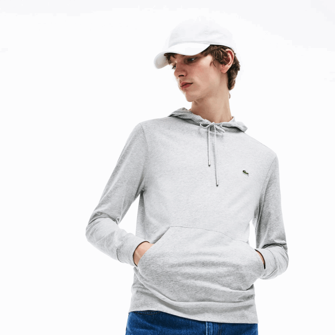lomo gris cca VVL0A713 hombres Lacoste sudadera con capucha