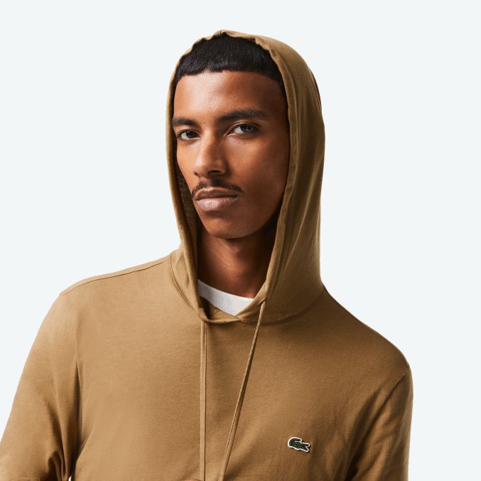 marrón z0w VVL0A845 hombres Lacoste sudadera con capucha