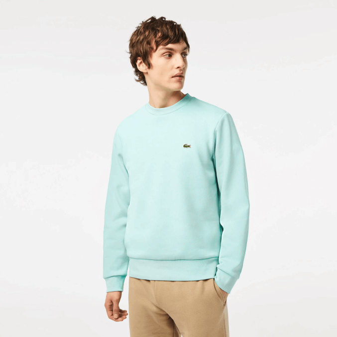 menta lgf VVL0A285 hombres Lacoste sudadera de algodón orgánico peinado