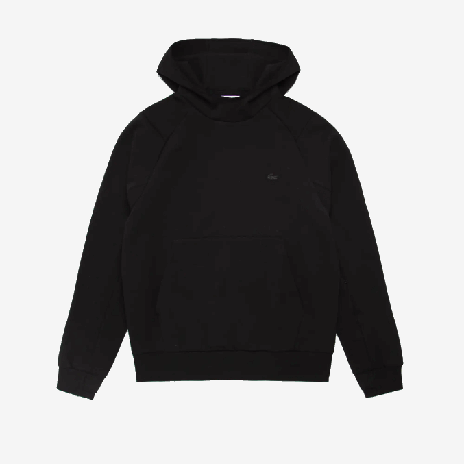 negro 031 VVL0A1223 hombres Lacoste sudadera con capucha de ajuste clásico