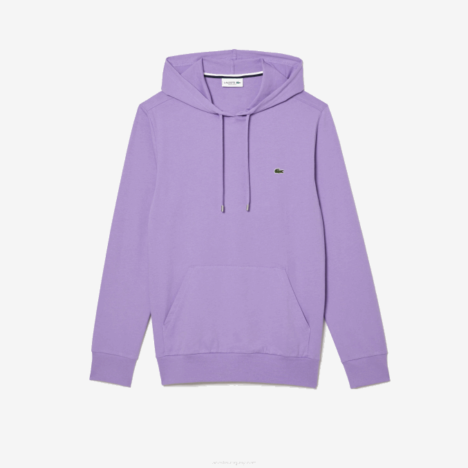 púrpura gfu VVL0A790 hombres Lacoste sudadera con capucha