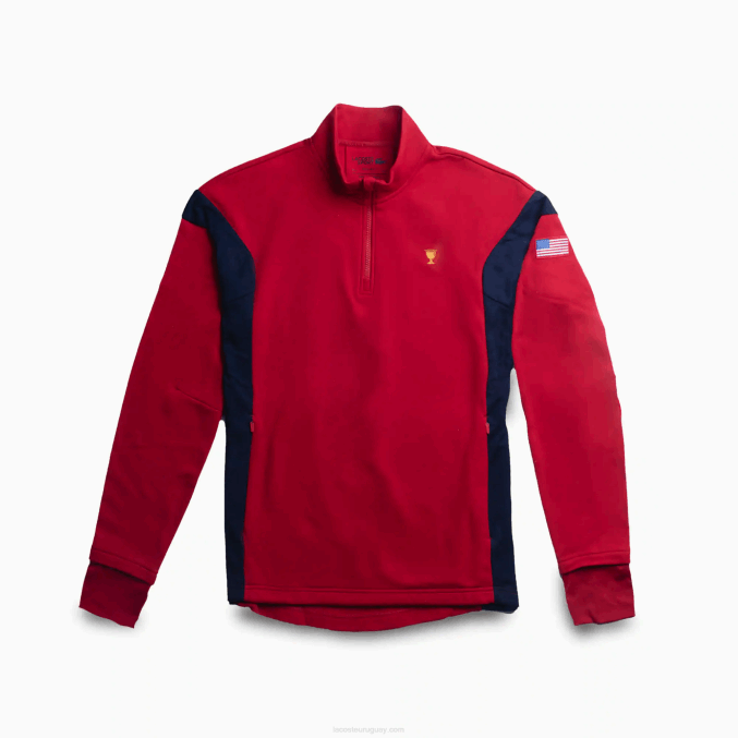 rojo azul marino rojo t61 VVL0A371 hombres Lacoste sudadera deportiva