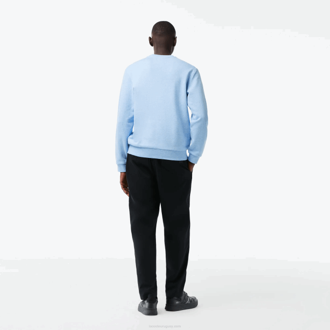 turquesa 733 VVL0A966 hombres Lacoste sudadera de corte clásico con estampado moteado