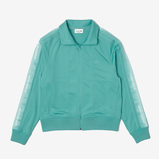 verde 3a4 VVL0A30 hombres Lacoste sudadera regular fit de piqué con cremallera