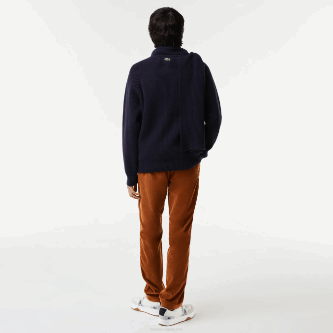 azul marino 166 VVL0A1380 hombres Lacoste suéter de cocodrilo