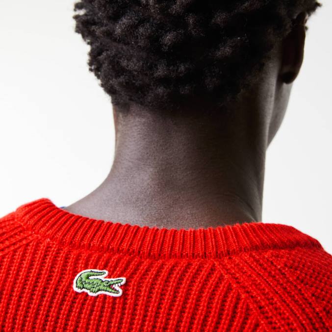 rojo 240 VVL0A1382 hombres Lacoste suéter de cocodrilo