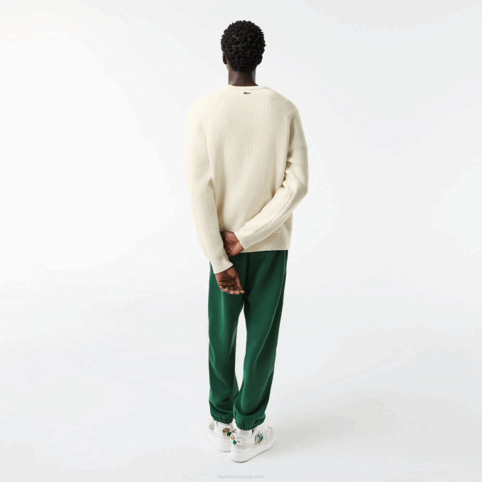xfj blanco VVL0A1381 hombres Lacoste suéter de cocodrilo
