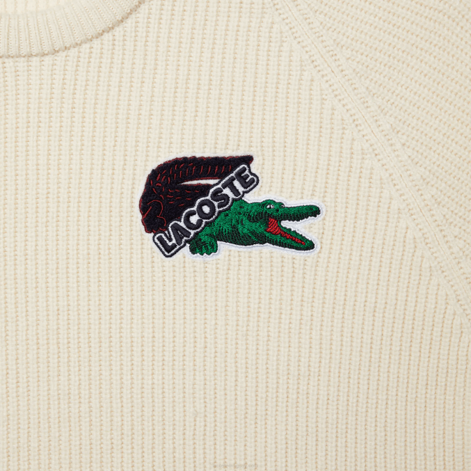 xfj blanco VVL0A1381 hombres Lacoste suéter de cocodrilo