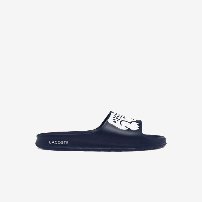 azul marino y blanco 092 VVL0A1755 hombres Lacoste chanclas sintéticas croco 2.0