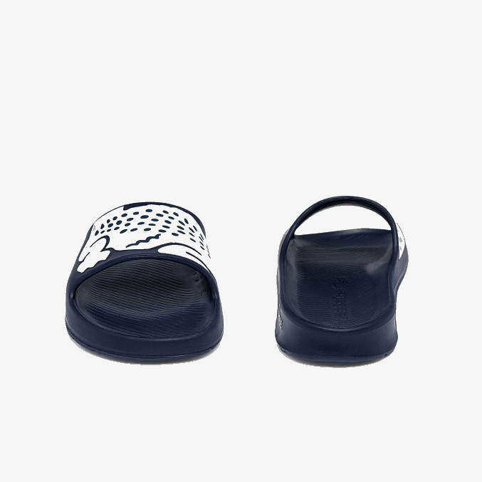 azul marino y blanco 092 VVL0A1755 hombres Lacoste chanclas sintéticas croco 2.0
