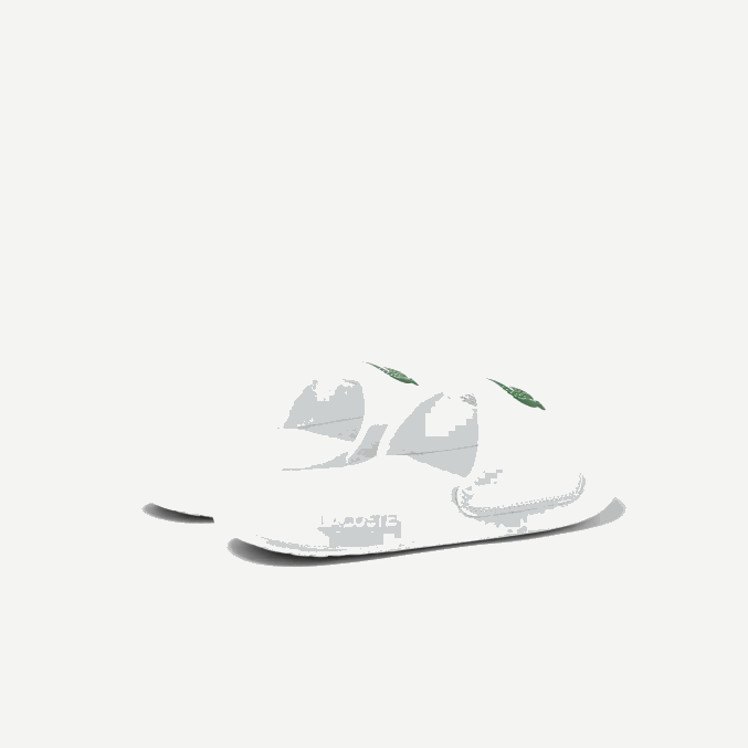 blanco/verde 082 VVL0A1728 hombres Lacoste chanclas sintéticas croco 1.0