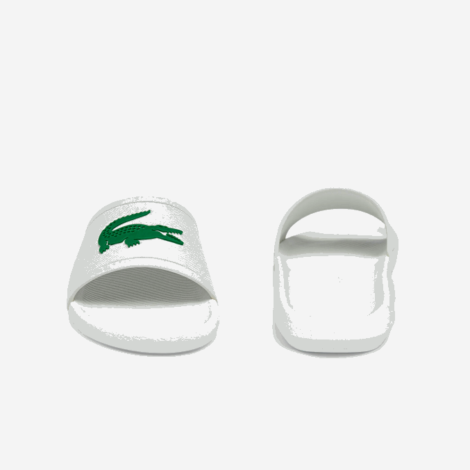 blanco/verde 082 VVL0A1819 hombres Lacoste chanclas sintéticas repelentes al agua croco