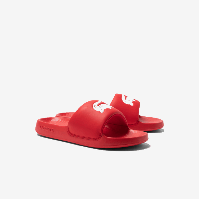 rojo blanco 17k VVL0A1729 hombres Lacoste chanclas sintéticas croco 1.0