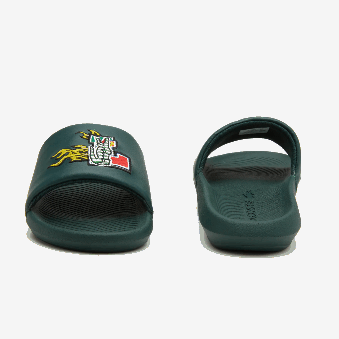 verde 1m8 VVL0A1762 hombres Lacoste chanclas sintéticas de cocodrilo